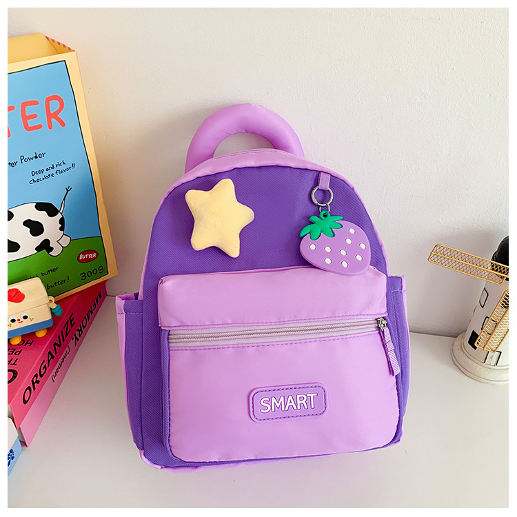 Cute jardín de infantes mochila infantil cariñosa pequeña mochila de fresas para niños y niñas nueva mochila infantil transfronteriza