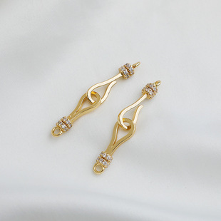 14K����ɫ��ʯ8����β���� ������B�ӿ�diy�ֹ��������Ʒ