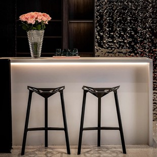 Wrought Iron Bar Chair Ktv High-Back Bar Stool Reception Chair Coffee Shop Milk Tea Shop Leisure Chair
