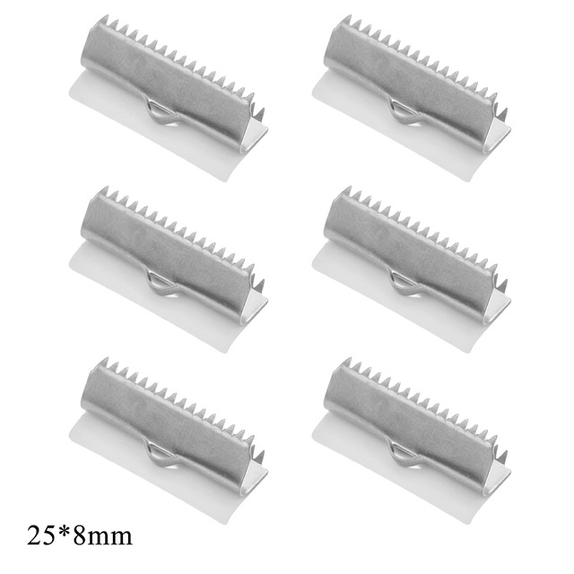 Acero inoxidable rizado grano hebilla punta hebilla acero titanio DIY joyería pulsera clip collar pulsera conector accesorios al por mayor