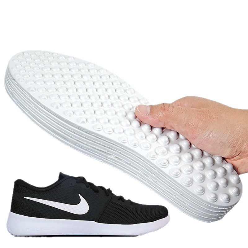 Plantillas de masaje con absorción de impactos para hombres y mujeres, ejercicio, sensación de pisar heces, amortiguación de alta elasticidad, absorción de sudor, desodorante, de pie durante mucho tiempo, sin cansarse, plantillas de pies descalzos