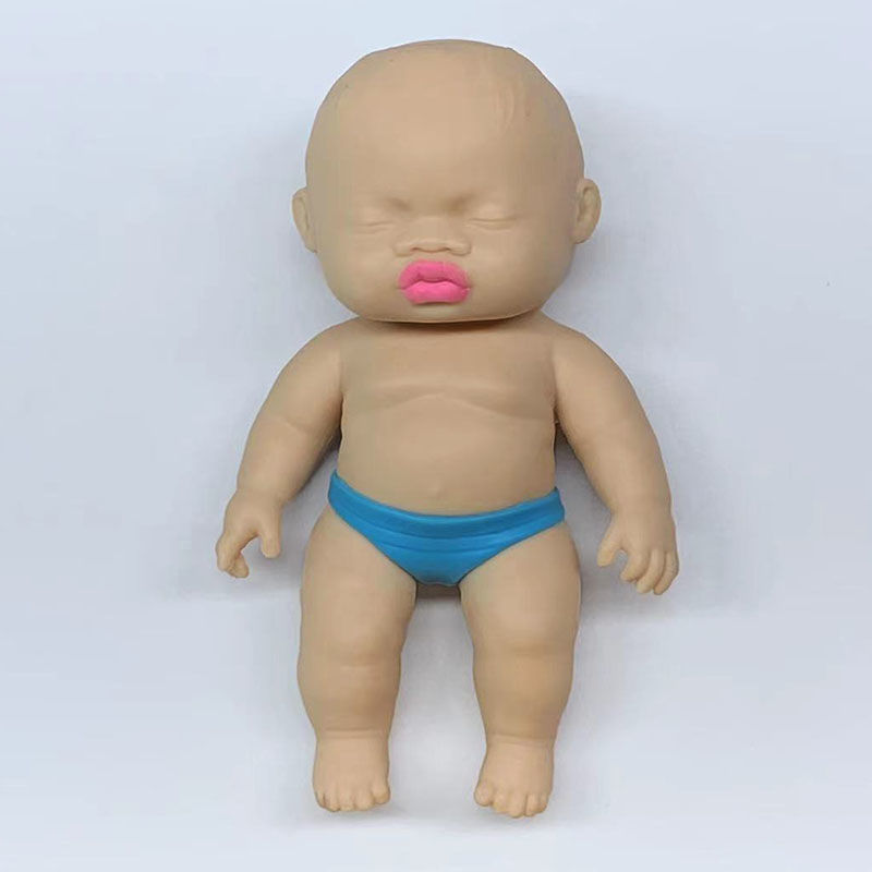 Descompresión de ventilación de simulación transfronteriza Linda muñeca villano truco descompresión muñeca arena rebote lento pellizco música al por mayor