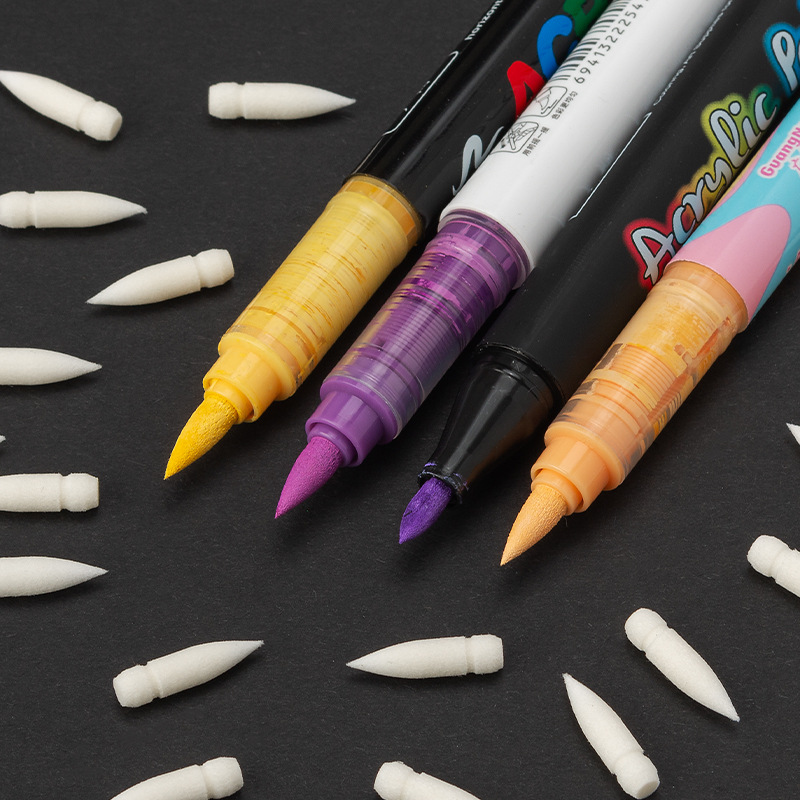 Guangna líquido directo acrílico marcador de 200 colores 8101 serie completa de pluma de pluma de reemplazo universal