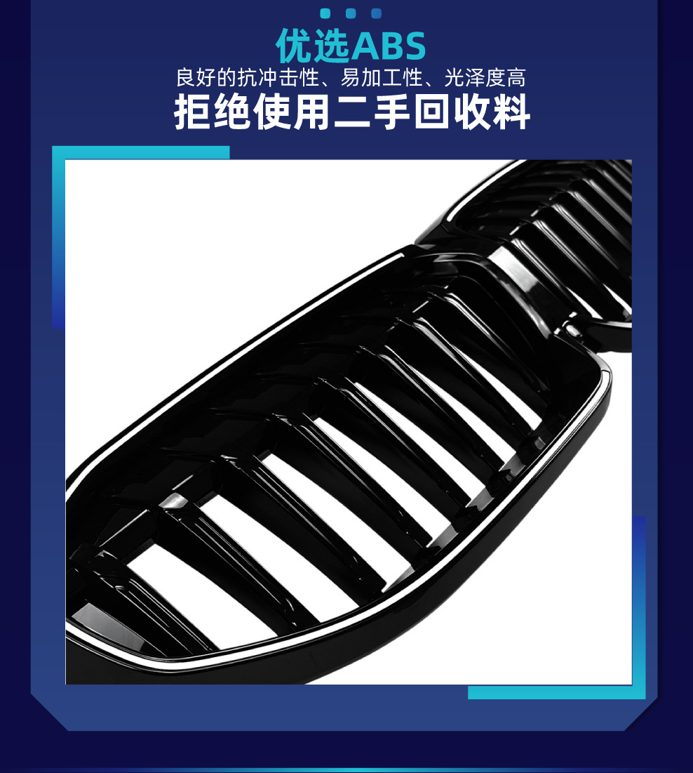 Suitable for Bmw 3 Series G20G21 G28 2019-2022 with Led Light-Emitting Single/Double Line Three-Color Grille Modification