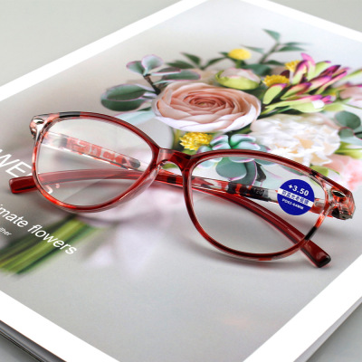 2021新款弹簧腿女老花镜防蓝光辐射老花眼镜TR90老光镜大框远视镜|ms