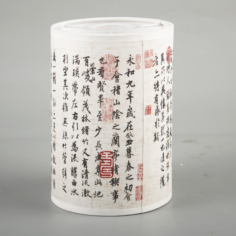 lámpara de escritorio simple caligrafía antigua lámpara de dormitorio lámpara de lámpara creativa estilo chino antiguo poesía lámpara de cama lámpara de lámpara