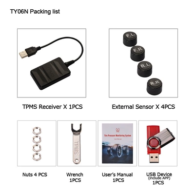 Model USB Tire Pressure Monitor: Tire pressure monitoring system
