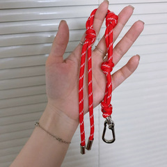 メーカースポット高級感iu系編み紐キーホルダーストラップバッグアクセサリーストラップ
