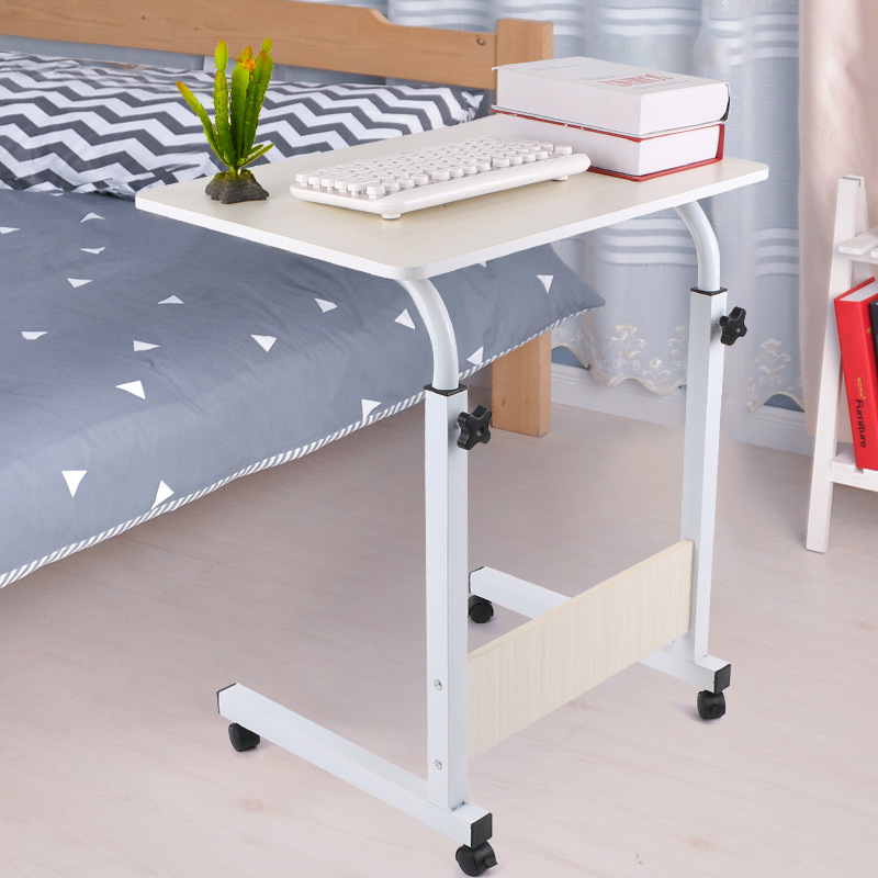 Fabricante portátil mesa de elevación cama simple escritorio escritura pequeña mesa de elevación móvil mesita de noche