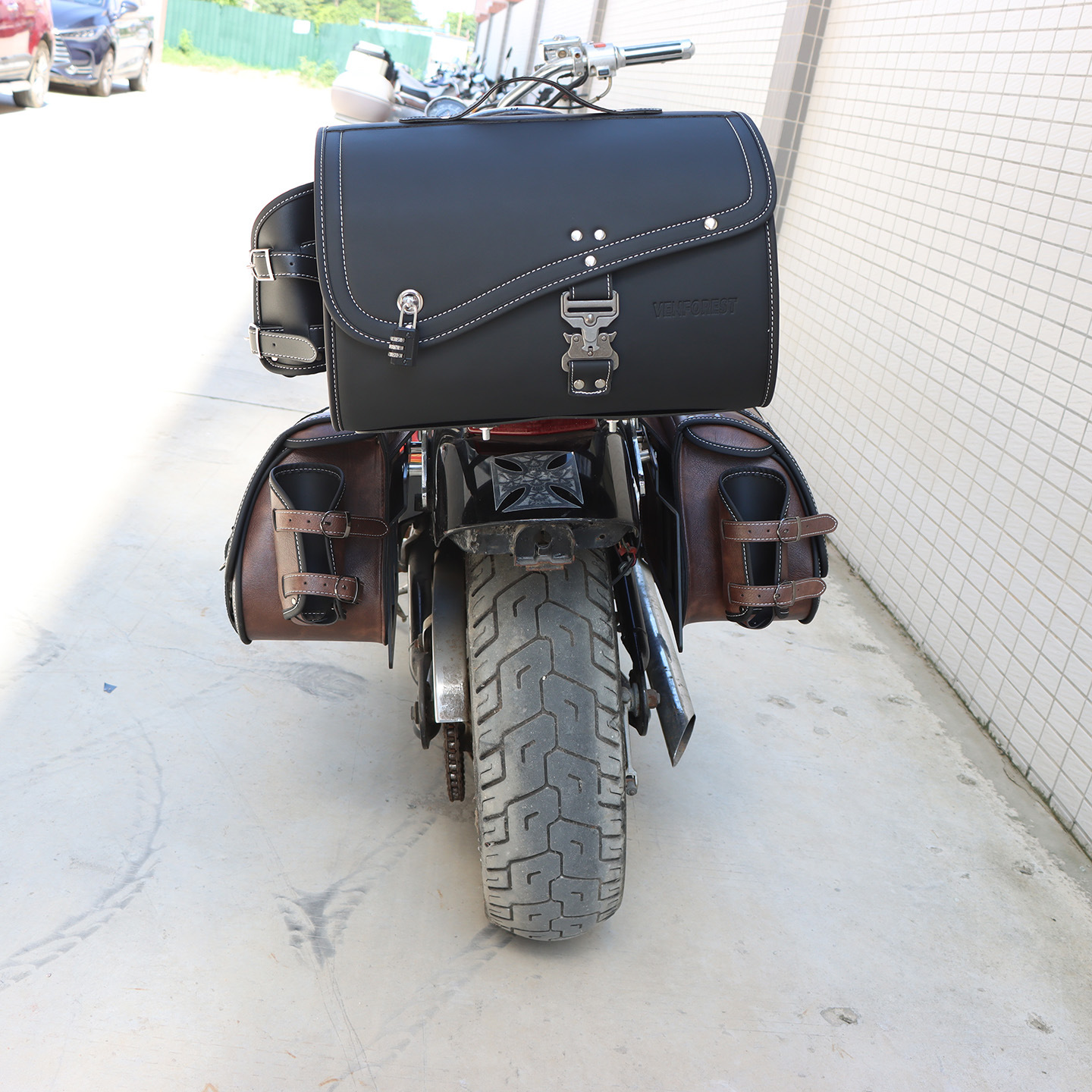 Hot-Selling Foreign Trade European and American Punk Style Motorcycle Bag Harley Motorcycle Outdoor Riding Side Bag Modification Equipment