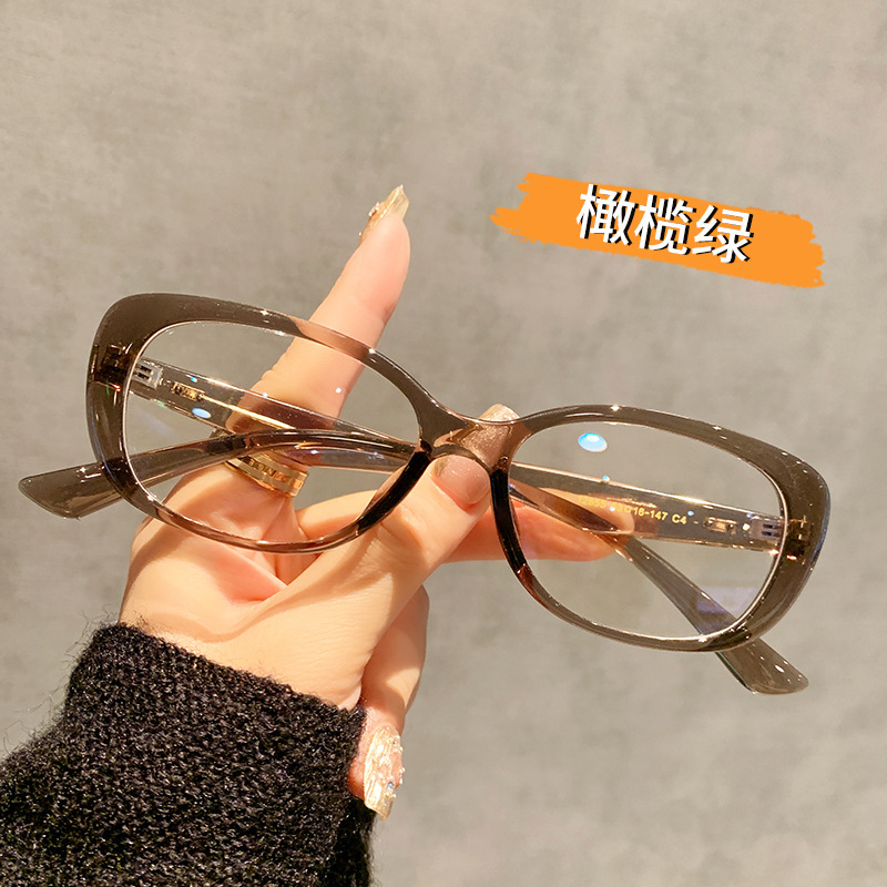 12855街拍の個性的な小さい四角の枠のTR90鏡のフレームの女性の欧米風の小さい大衆の目は青い光の近視眼の鏡の枠を防ぎます。|undefined