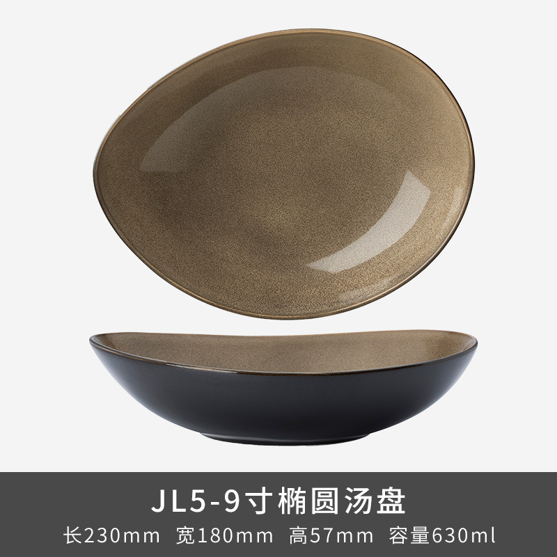 Transfronterizos LZ LICang cerámica cubiertos de ensalada de frutas de lujo ligero platos de arroz tazas de té caseras