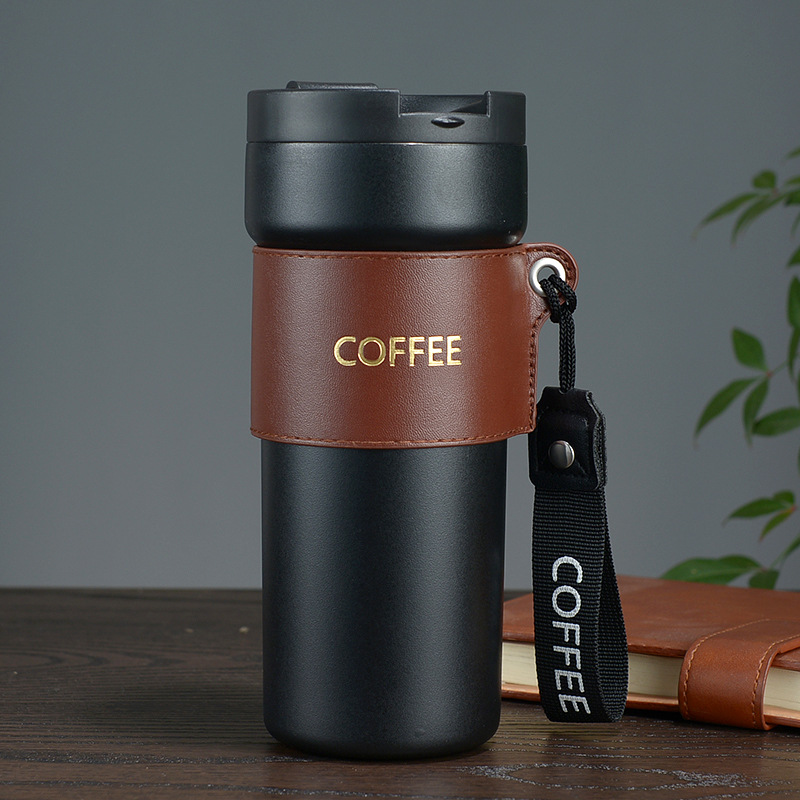 Taza taza de café de viaje de moda de aislamiento frío taza de vacío portátil de moda de alto aspecto