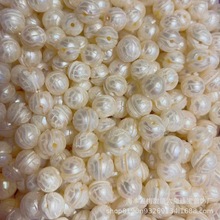 天然淡水珍珠雕刻富甲龟甲天下隔珠配珠 diy佛珠手串珍珠配饰批发