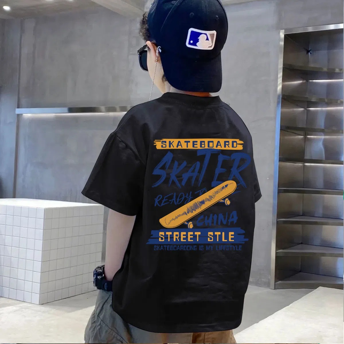 国境を越えた貿易人気子供服男の子Tシャツ半袖夏子供中大型男の子トップス半袖夏服トレンド