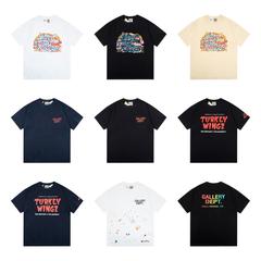 Classic Letter Print Summer Unisex Couple's Loose Casual Short Sleeve T-Shirt from American Streetwear Brand GALLERY DEPT