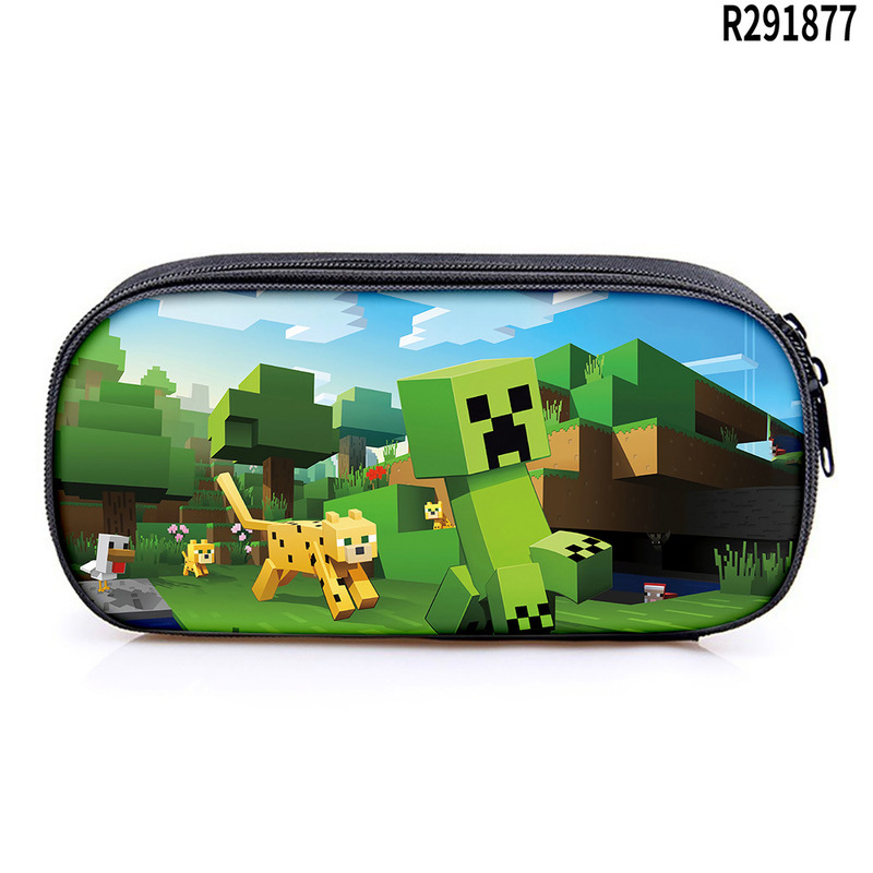 3D跨境我的世界 Minecraft 儿童笔袋中小学生文具包大容量铅笔盒|undefined