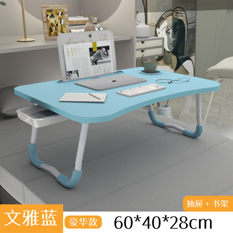折り畳み可能なテーブルの小さいテーブルの学生の机の小さい食卓の家庭用寝室のベッドの食事のテーブルの寮のベッドのコンピュータのテーブル|undefined