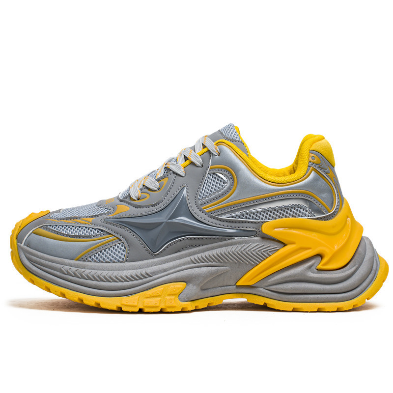 Primavera nueva moda de zapatos de hombre de moda ins suela gruesa zapatos deportivos de nicho coreano zapatos de red de altura