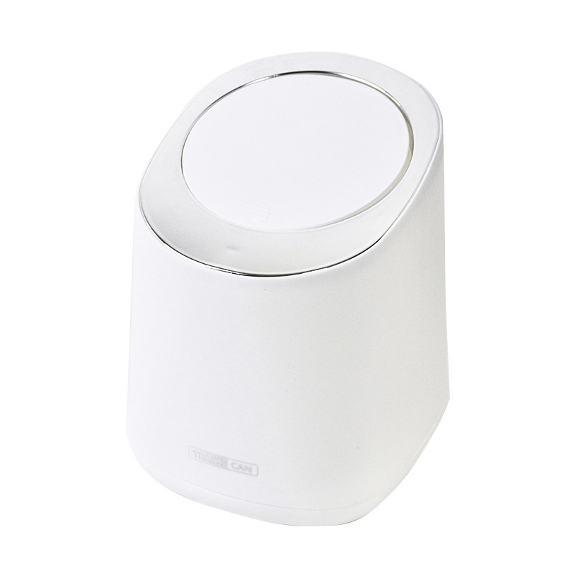 Mini estilo japonés lindo papelera de escritorio simple presión papelera de basura dormitorio de estudiantes cabecera papelera de basura