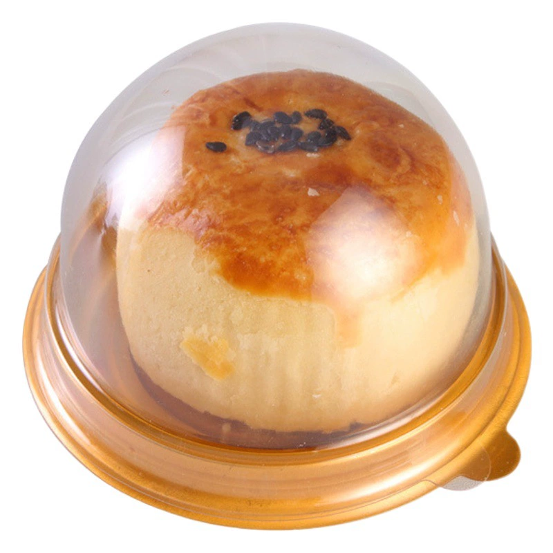 Один Яичный Желток Хрустящая Круглая Пластиковая Коробка Блистер Золотой Макарон Снег Мэй Нян Выпечки Вест-Точка Упаковочная Коробка