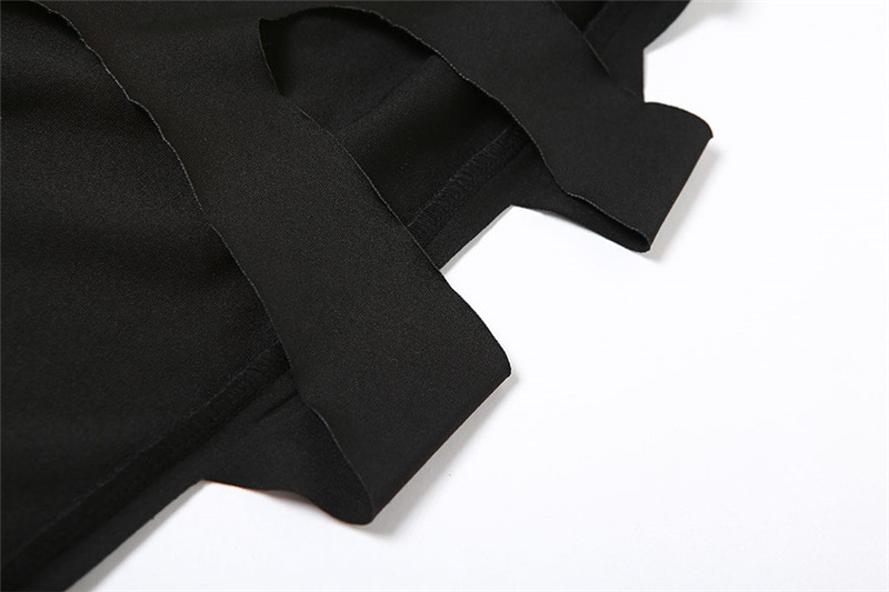 2024 Summer Women's New Fashion Hollow Low Neck High Waist Bodycon Slit Slim Long Dress_ecoleips.com