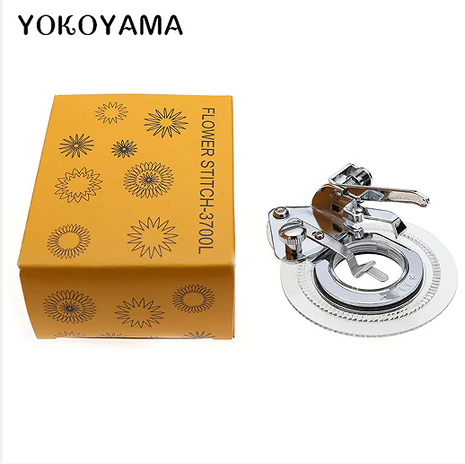 Hogar multi-funcional de alimentación síncrona prensatelas pie con Varilla de guía con cuchillo bloqueo borde prensatelas disco prensatelas pie material grueso prensatelas plisadas pie