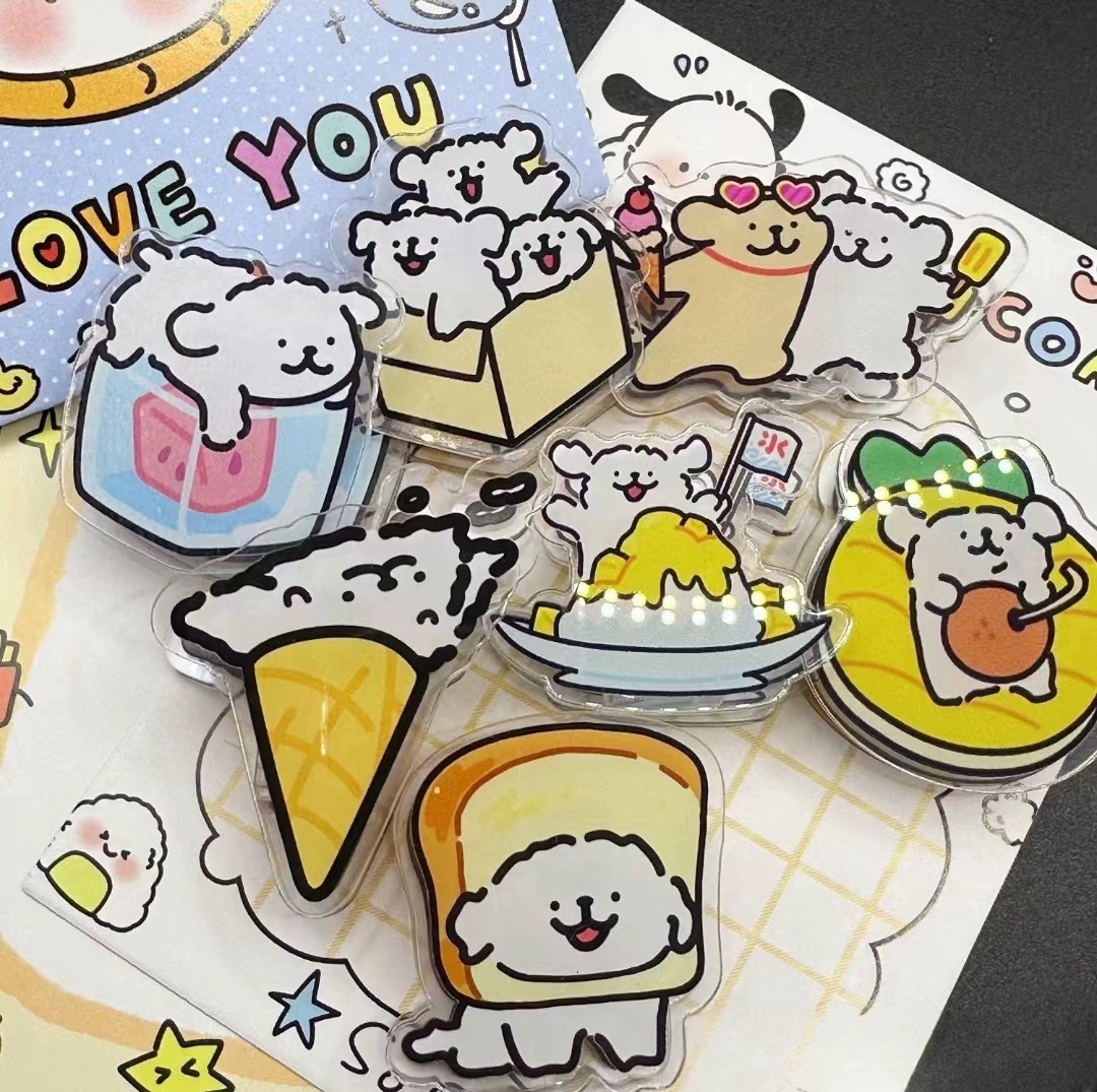 Новый щенок линии PP зажим супер милый летний прохладный клип для подписи студентов учатся тестовые ролики Акрил