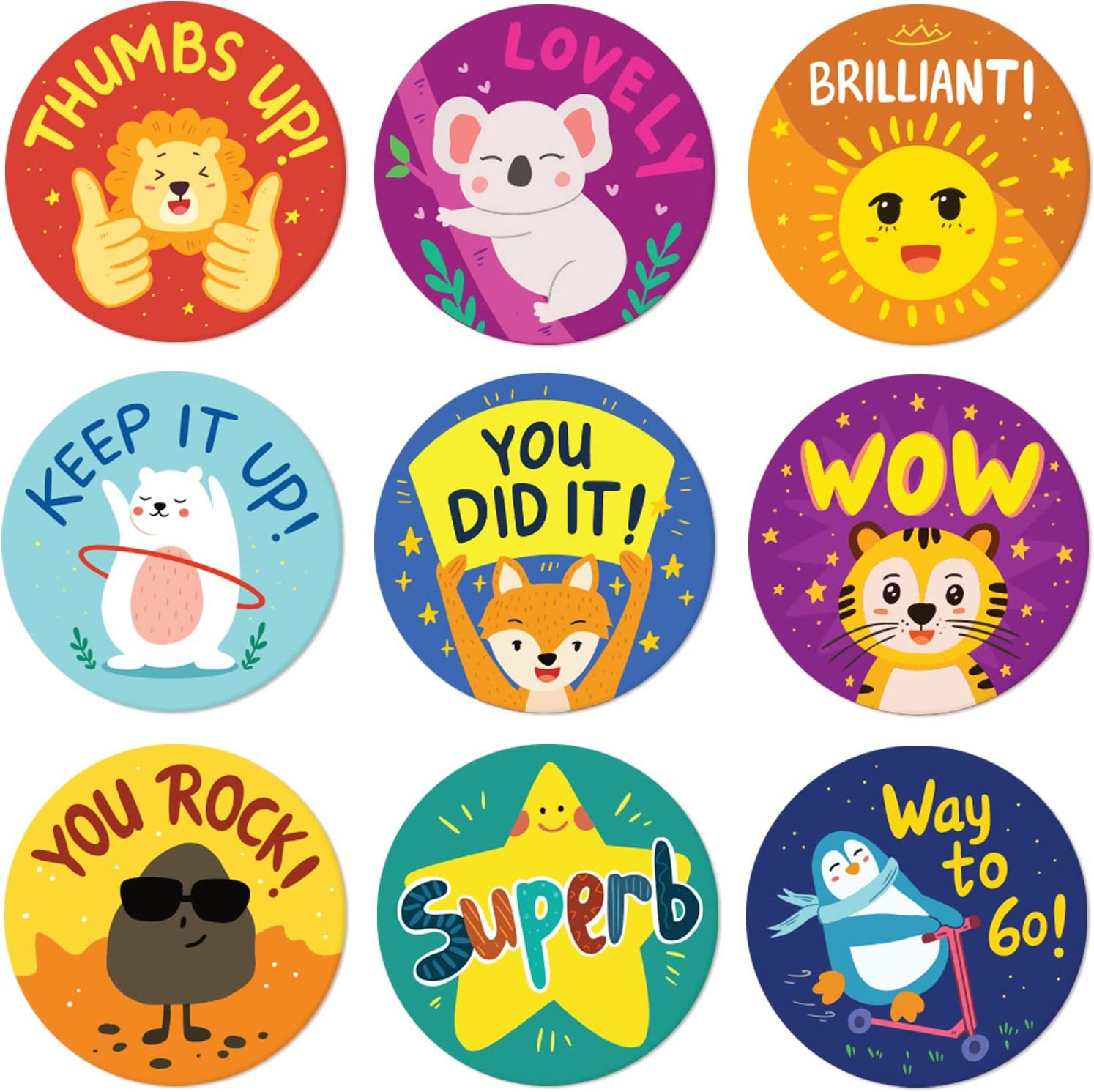 深圳东莞四色轮转印刷创意儿童教师家庭奖励鼓励不干胶化工贴标签