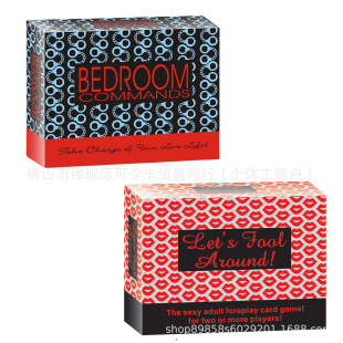 New Bedroom Commands bedroom command adult couple fun sex card game English version