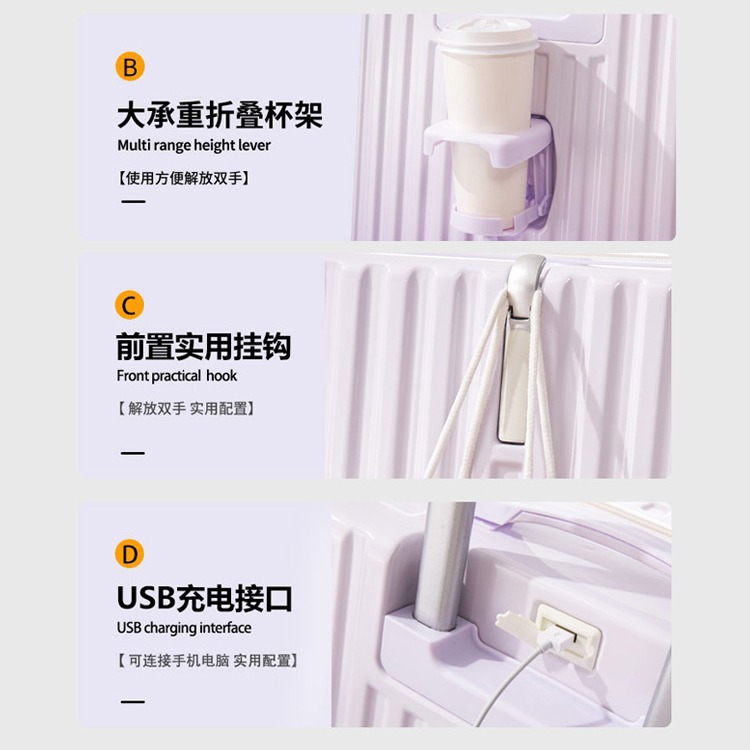 Gradiente de 20 pulgadas maleta de alta belleza para mujeres cajas de tracción para hombres de gran capacidad estudiantes caja de cifrado de viaje