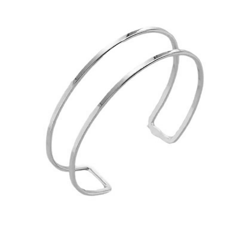 Cross-Border European and American Upper Arm Cuff Bracelet Geometric Arm Ring Personality Exaggerated Ins Minimalist Trendy Jewelry
