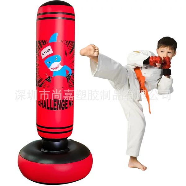 2026 New Thickened Pvc Inflatable Boxing Column for Children and Adults, Indoor and Outdoor Punching Bag for Physical Training