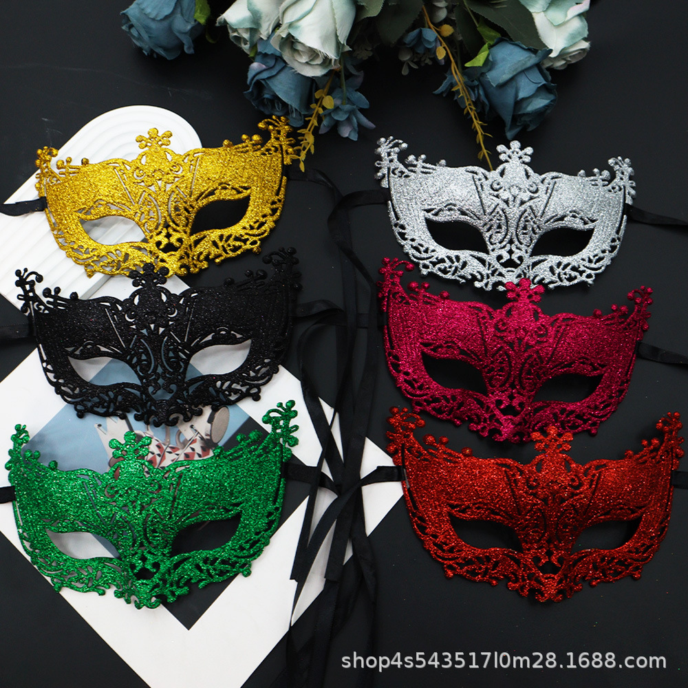 Ventas transfronterizas máscaras de fiesta de carnaval máscaras venecianas máscaras de Halloween huecas