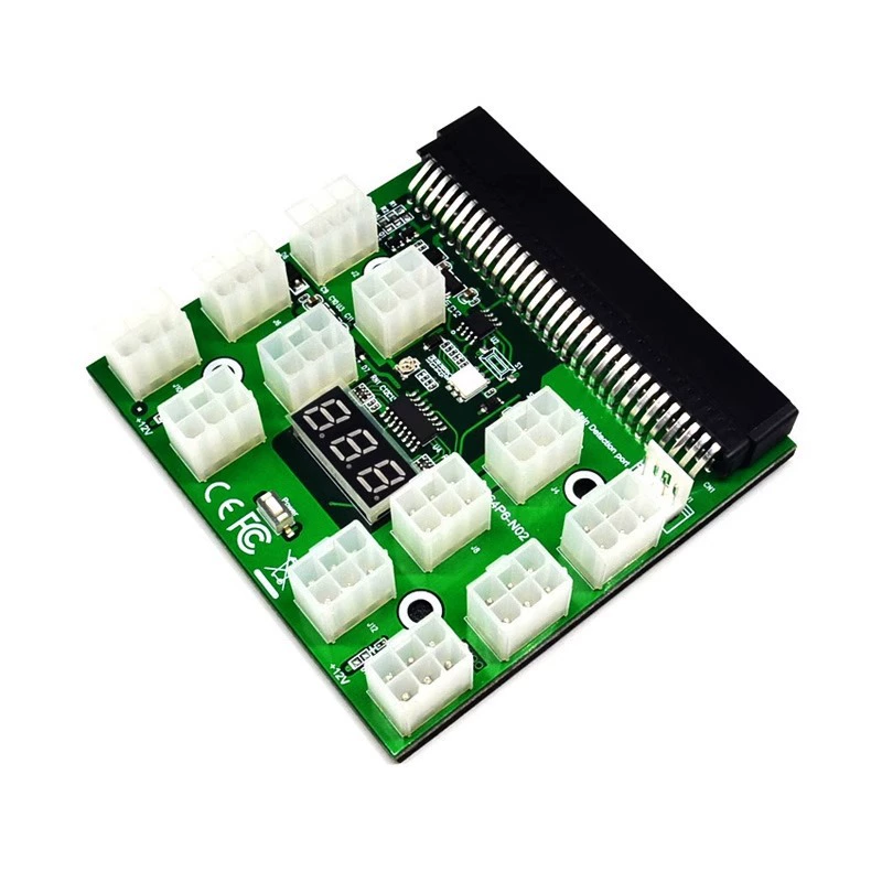 HP server power conversion board 64 -pin 6PIN graphics card power board 12 6P line interfaces all together