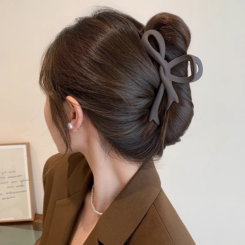 Clip de captura de acrílico 2025 nuevo clip de tiburón simple grande de alta gama, horquilla de pelo en la parte posterior de la cabeza, tocado de verano