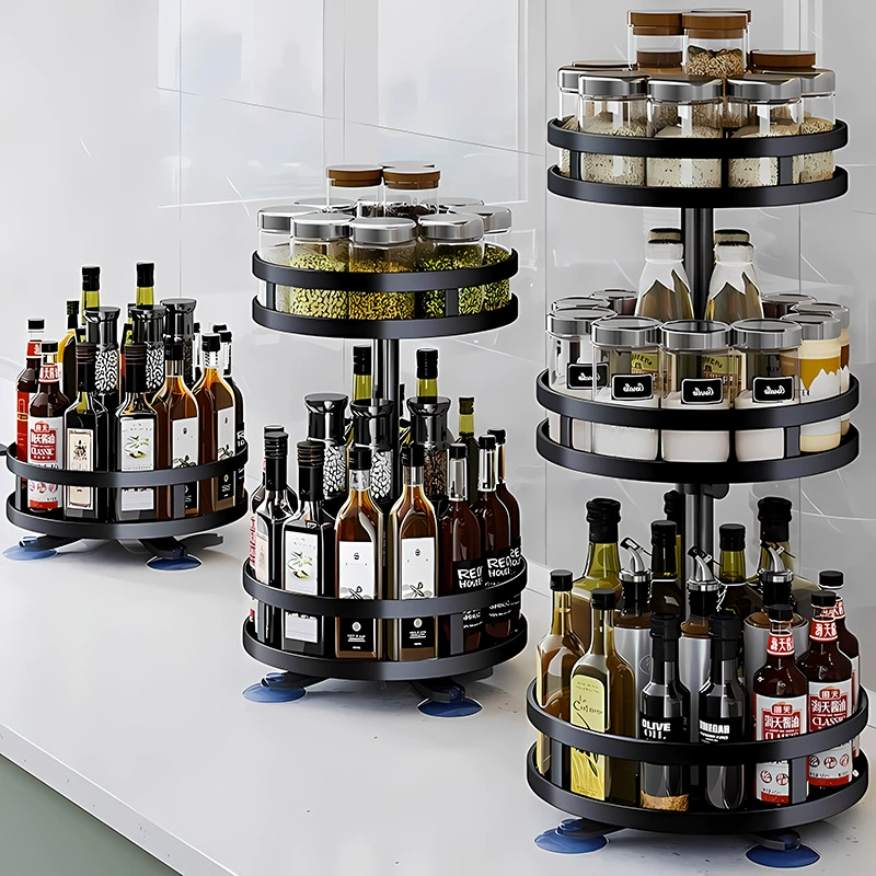 Вращающаяся приправа подставка для кухонных столешниц многофункциональная соль соевый соус бутылка для хранения приправ коробка для домашнего приправы