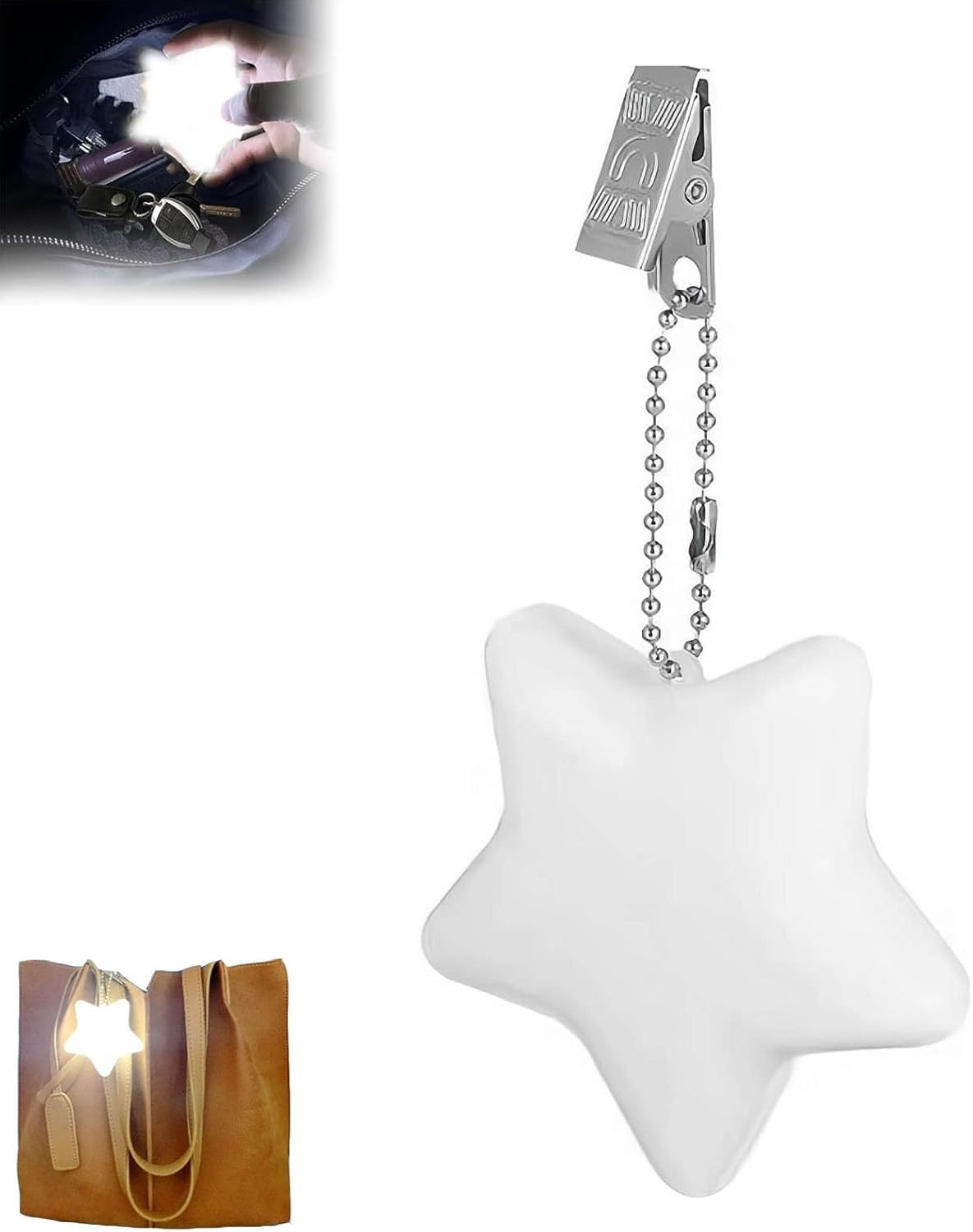 오각별 열쇠고리 라이트(클립)