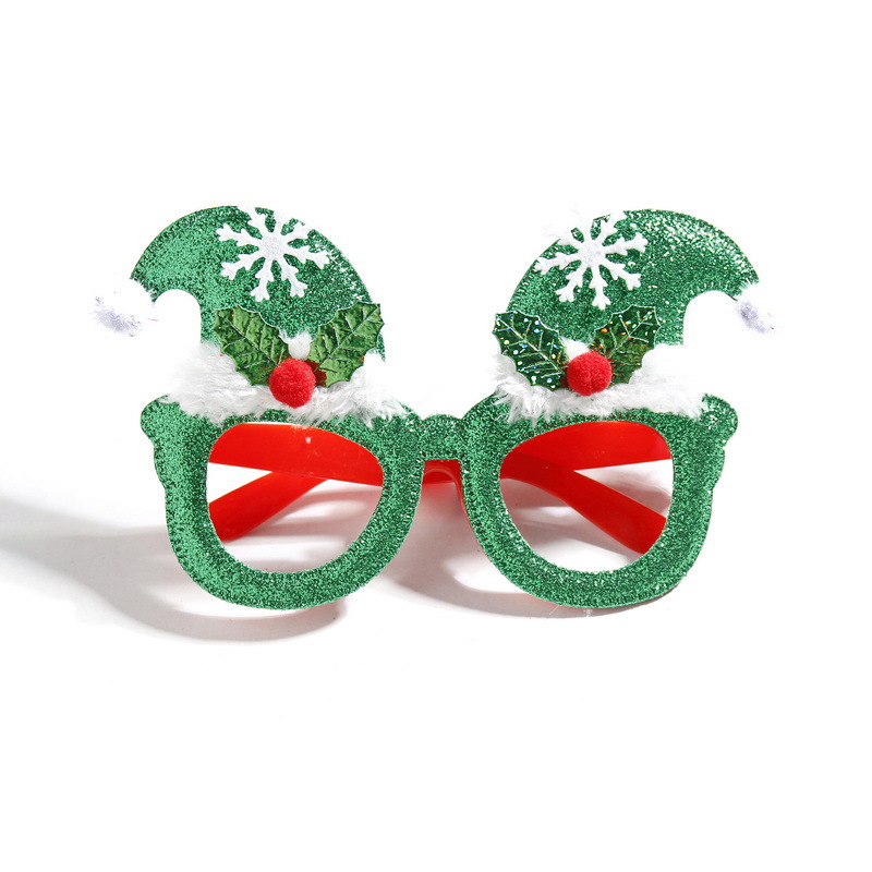 Explosiones transfronterizas de decoraciones de Navidad gafas para adultos niños regalos de Navidad festivos marcos de gafas al por mayor