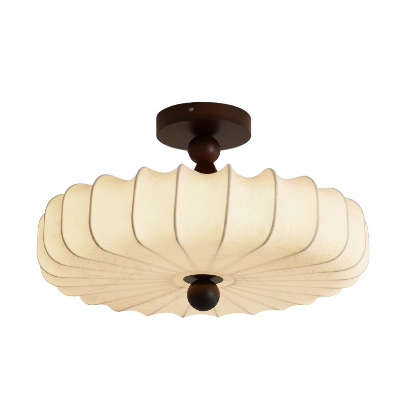 Daguanyuan Lámpara de estilo antiguo Lámpara de techo de dormitorio Lámpara de calabaza creativa Lámpara de protección ocular de dormitorio de estudio retro