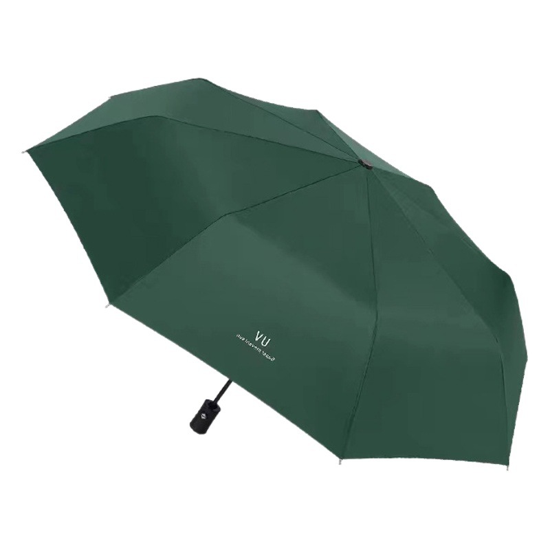 UV automatic sun umbrella black glue anti-DDoS sun umbrella UV-proof tri-fold umbrella gift advertising umbrella printing logo