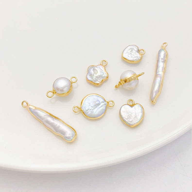 5g Weight Pendant Jewelry Making Type 1 Piece Freshwater Pearl Heart Shape Pendant