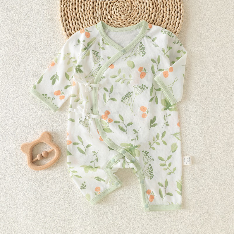 Green summer long-sleeve, bodysuit