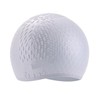 Men's silica gel waterproof durable big high swimming cap for swimming