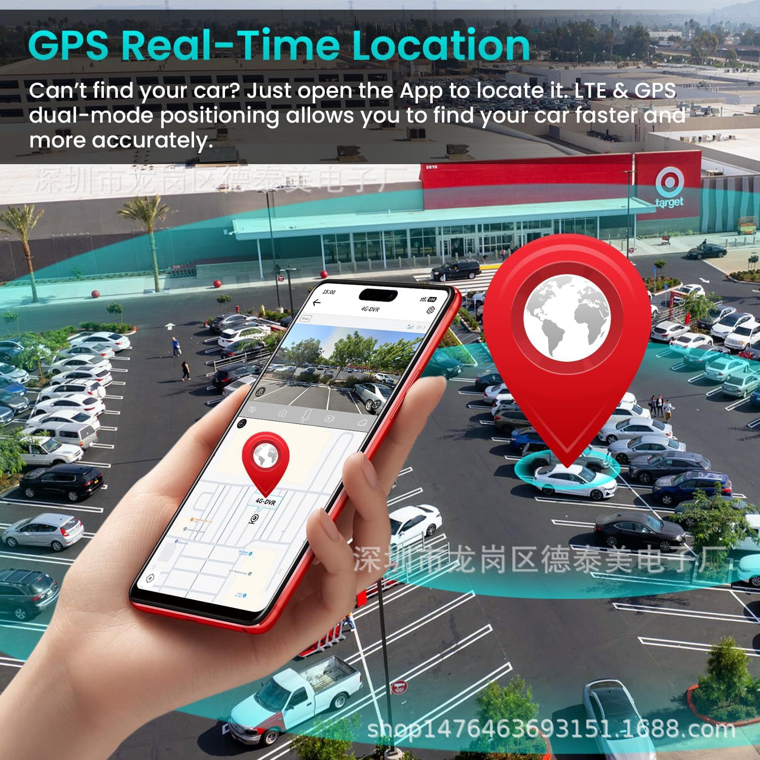 4G Dash Cam Remote Real-Time Monitoring Front and Rear Dual Radar Detection