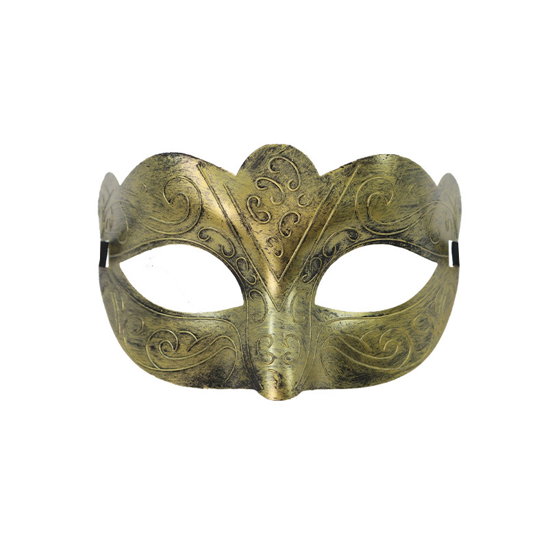 Venta caliente transfronteriza retro media cara carnaval máscara de Halloween unisex máscara de fiesta de mascarada romana