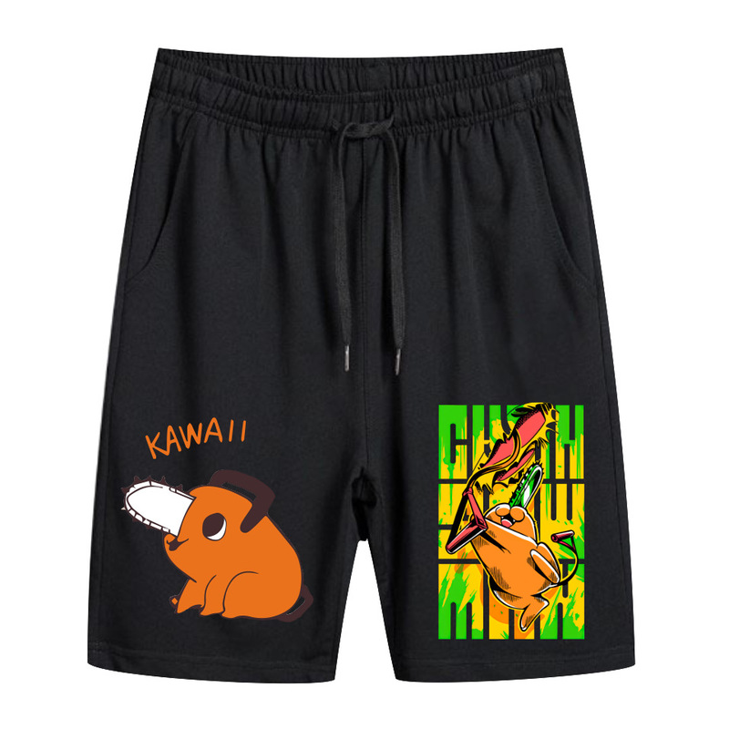 Foreign Trade Chain Saw Man chainsaw Man Animation Casual Shorts Peripheral Summer Men's Fashionable Loose Sports Pants