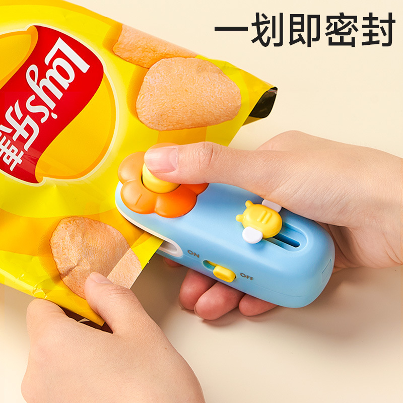 【Gardenia】ミニシール機 小型シール機 手押しシール機 開封兼用 スナック袋プラスチックシール機|undefined