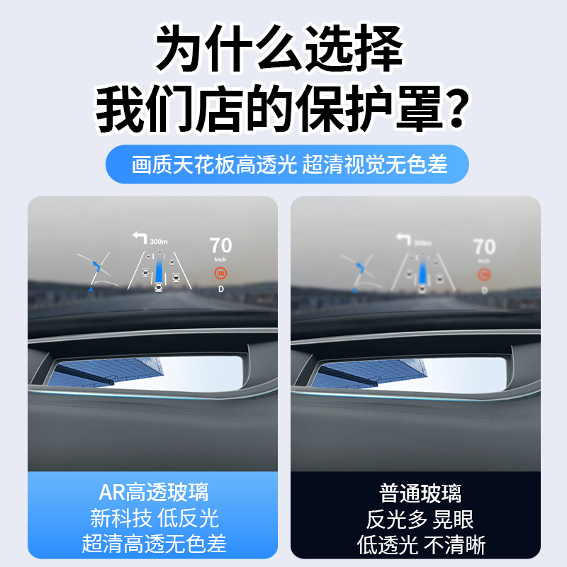 24 GEELY GALAXY E8 | L7 헤드 업 디스플레이 보호 커버 HUD 스크린 내비게이션 먼지 커버 자동차 수정 E5