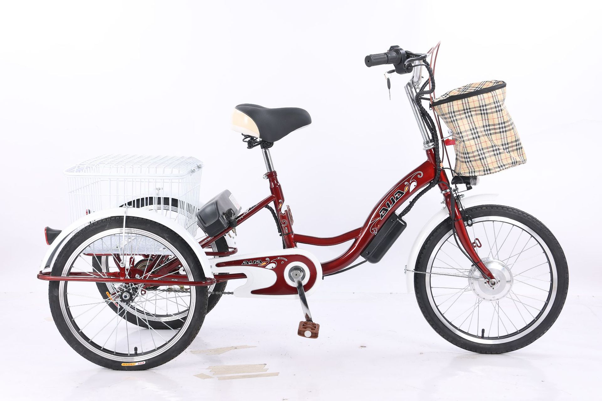 老年代步三轮助力电动自行车36v耐用型载货带人方便发货
